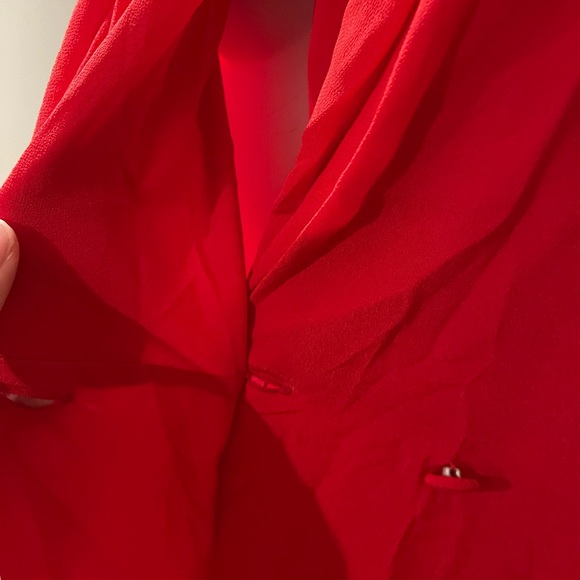 Vintage la chine classy by Galindo wang red blouse - Picture 6 of 7